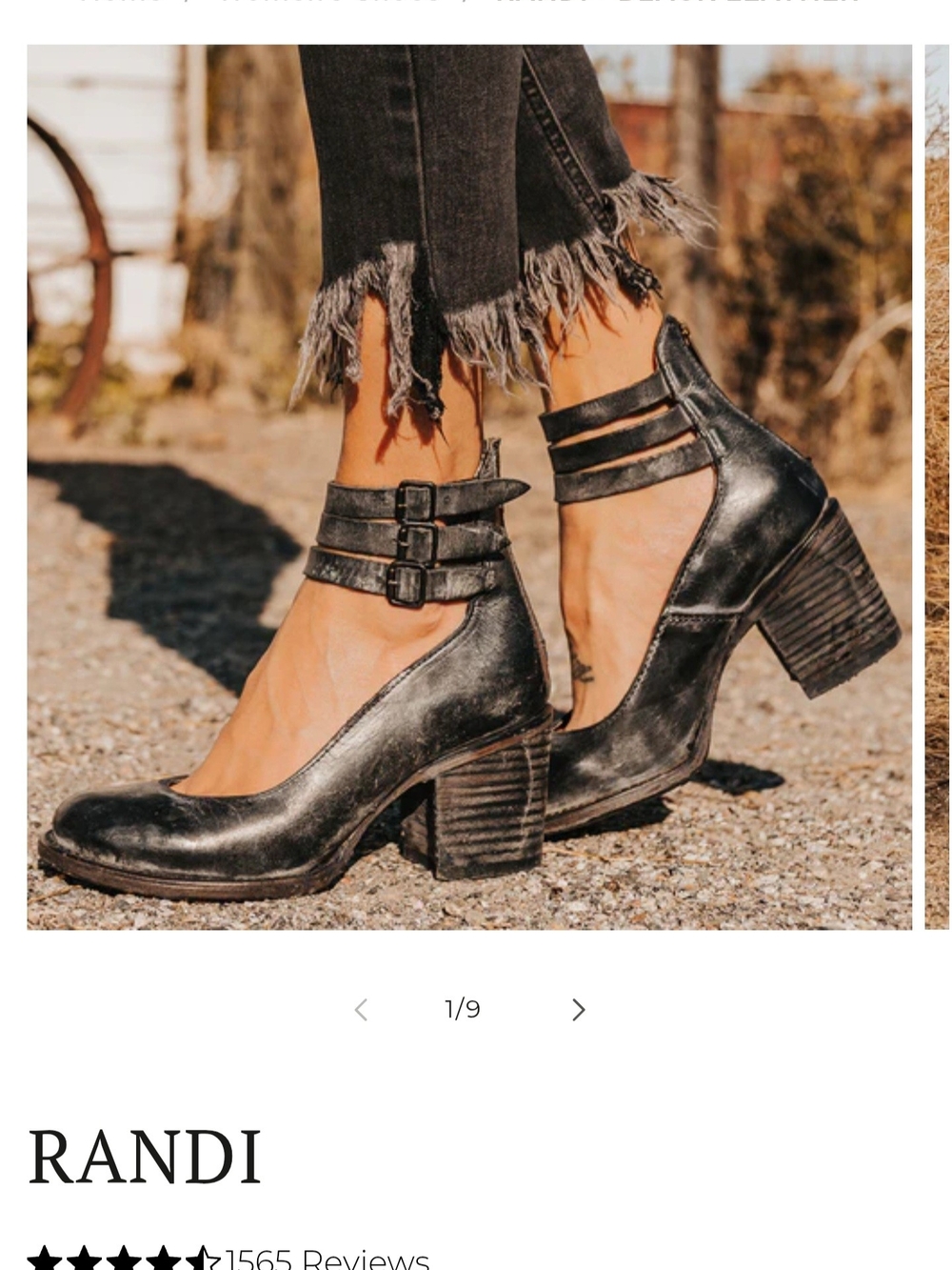 FREEBIRD Randi Black Distressed Double-Strap Heeled Ankle Boots